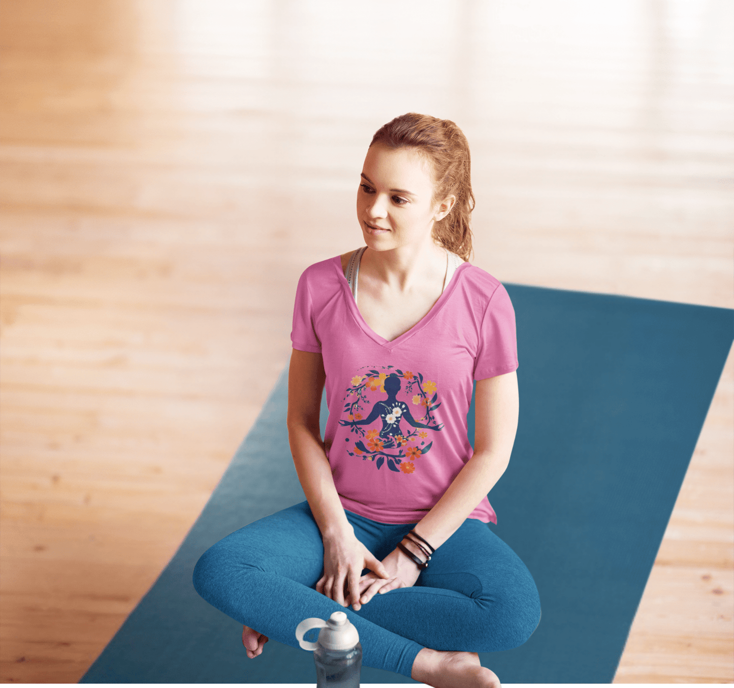 Anita V-neck T-shirt Yoga Wellness for Women