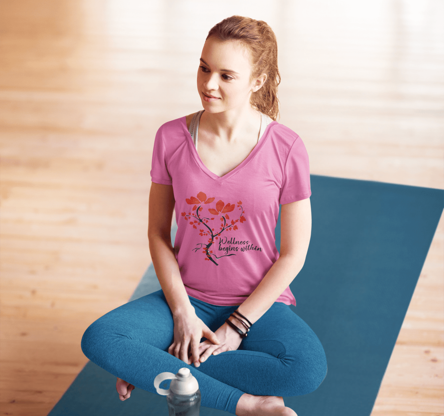 Juni V-neck T-shirt Yoga Wellness for Women