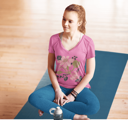 Wela V-neck T-shirt Yoga Wellness for Women