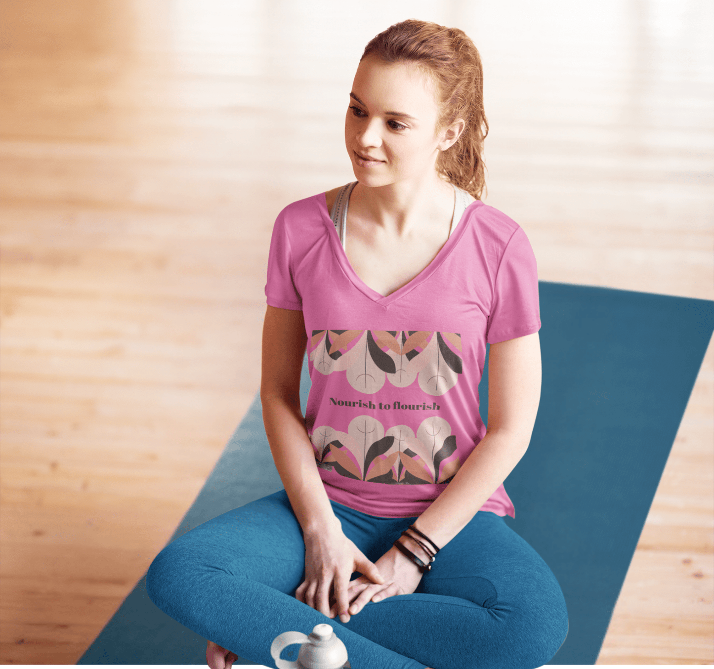 Junifer V-neck T-shirt Yoga Wellness for Women