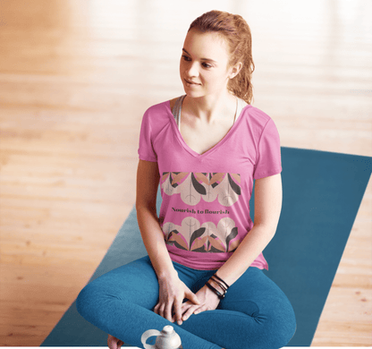 Junifer V-neck T-shirt Yoga Wellness for Women