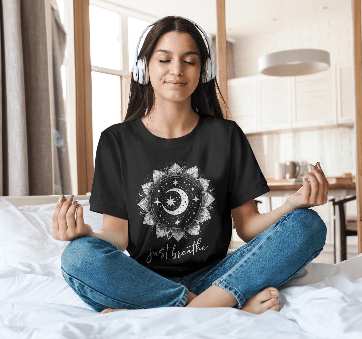 Just Breathe Mandala Tee