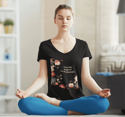 Terra V-neck T-shirt Yoga Wellness for Women