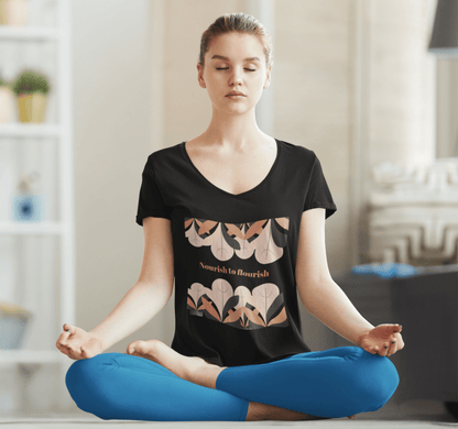 Junifer V-neck T-shirt Yoga Wellness for Women
