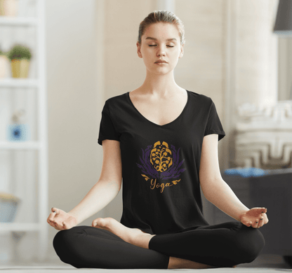 Lona V-neck T-shirt Yoga Wellness for Women