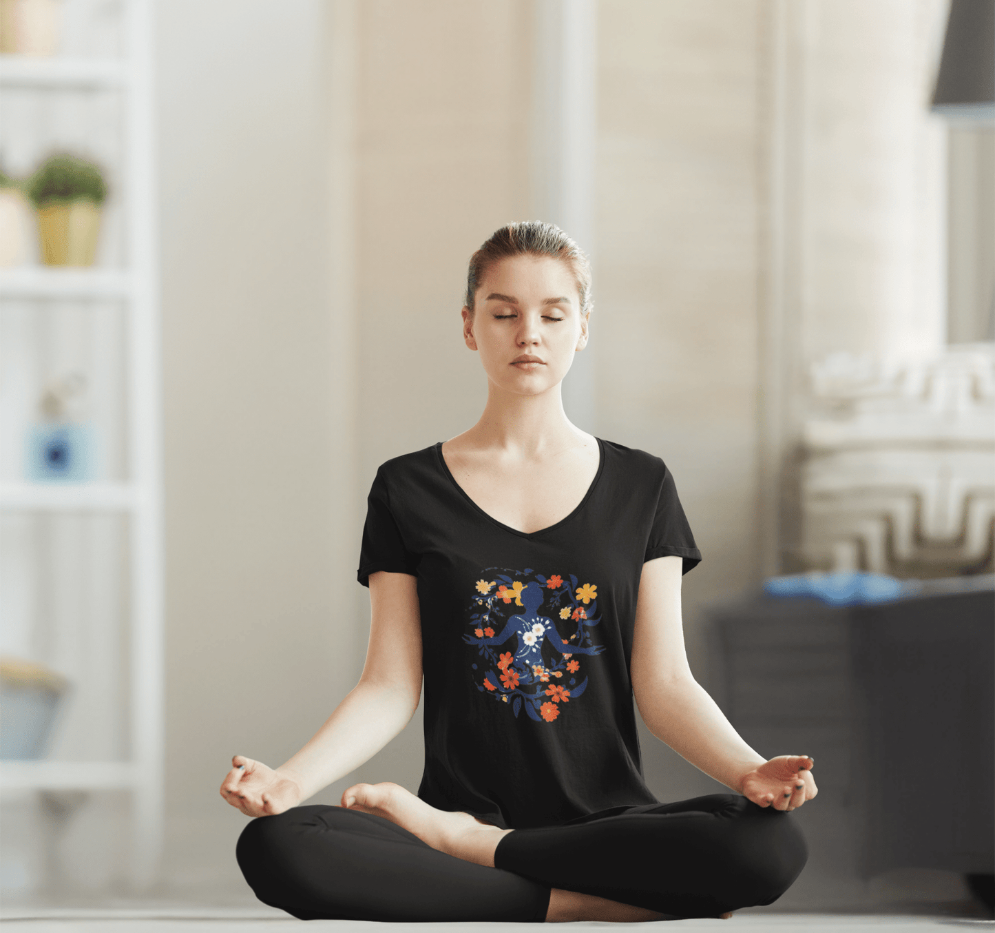 Anita V-neck T-shirt Yoga Wellness for Women