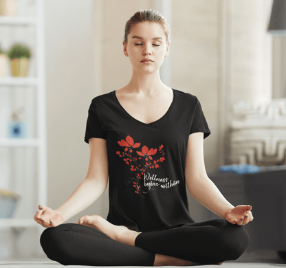 Juni V-neck T-shirt Yoga Wellness for Women