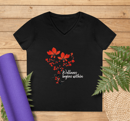 Juni V-neck T-shirt Yoga Wellness for Women