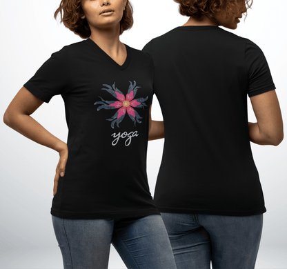 Corsi V-neck T-shirt Yoga Wellness for Women