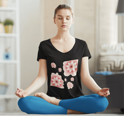 Gaia V-neck T-shirt Yoga Wellness for Women