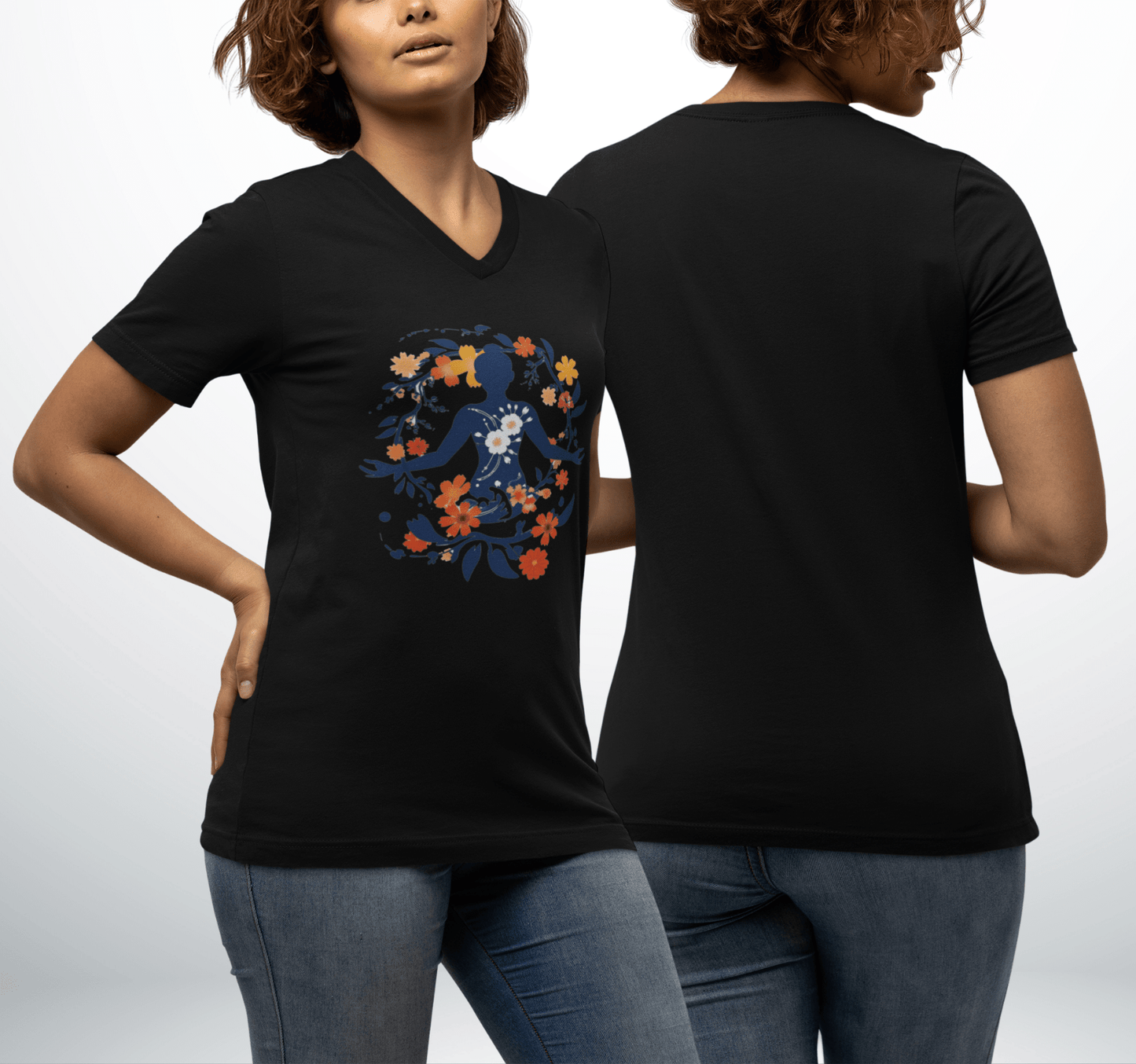 Anita V-neck T-shirt Yoga Wellness for Women