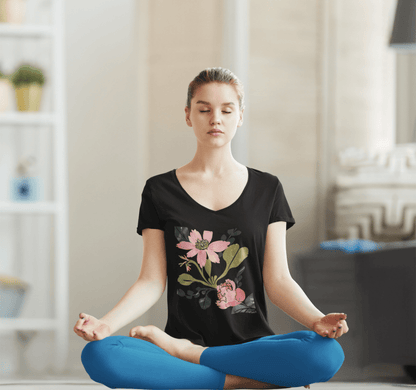 Wela V-neck T-shirt Yoga Wellness for Women