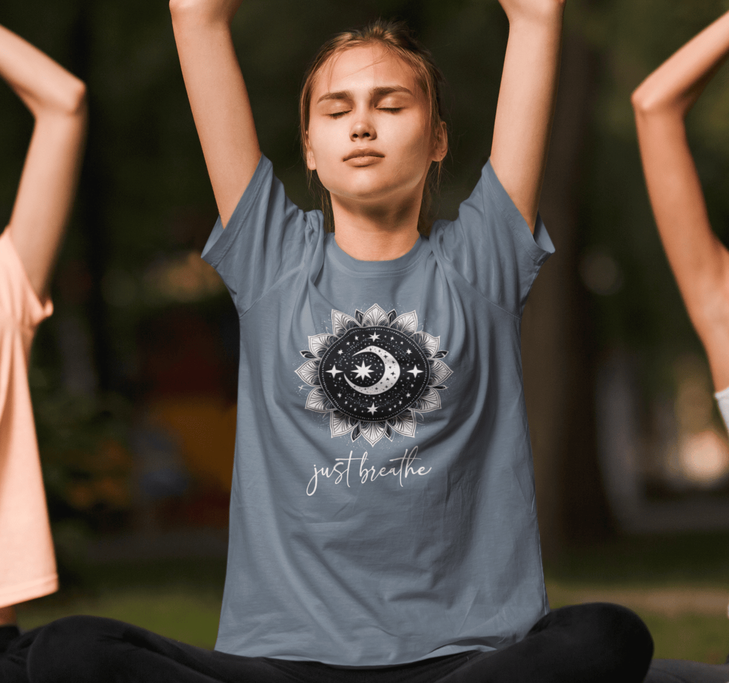 Just Breathe Mandala Tee