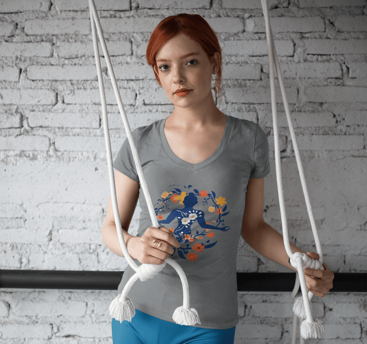 Anita V-neck T-shirt Yoga Wellness for Women