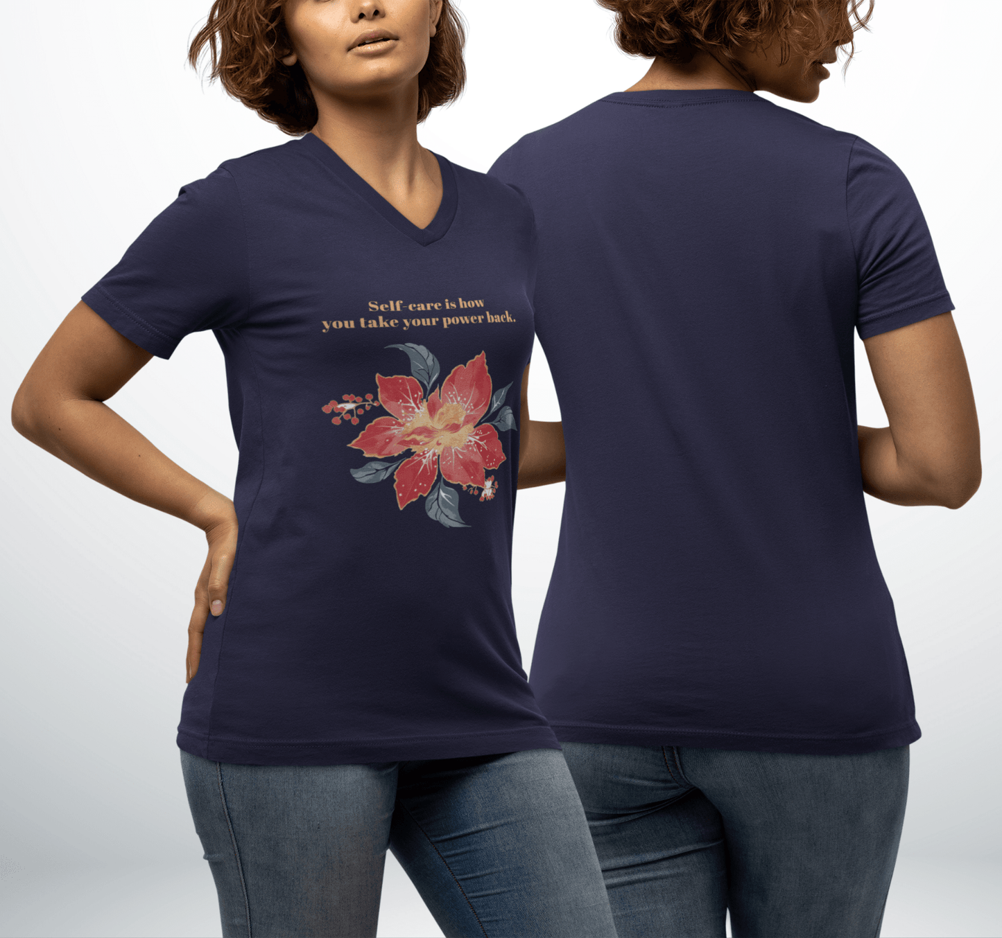 Lara V-neck T-shirt Yoga Wellness for Women