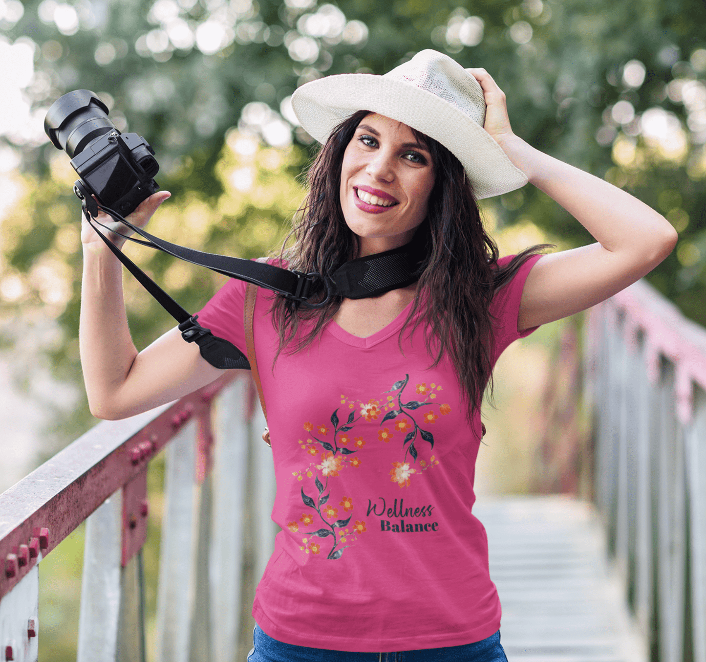 Mitch V-neck T-shirt Yoga Wellness for Women