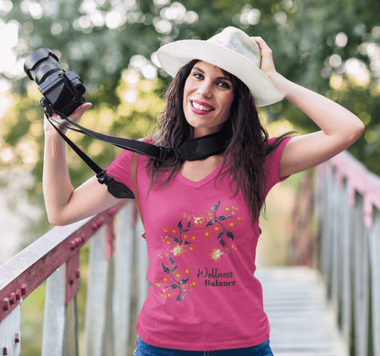 Mitch V-neck T-shirt Yoga Wellness for Women