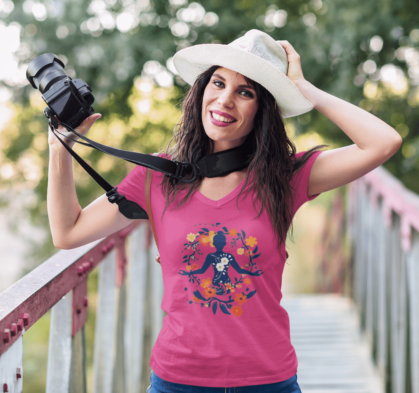 Anita V-neck T-shirt Yoga Wellness for Women