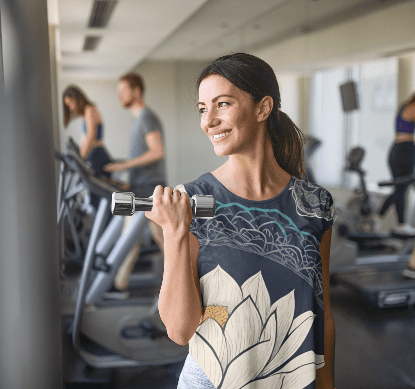 Floral Lotus Yoga Jersey