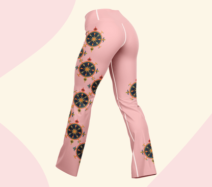 Ozion Mandala Flare Yoga Pants Leggings for Woman