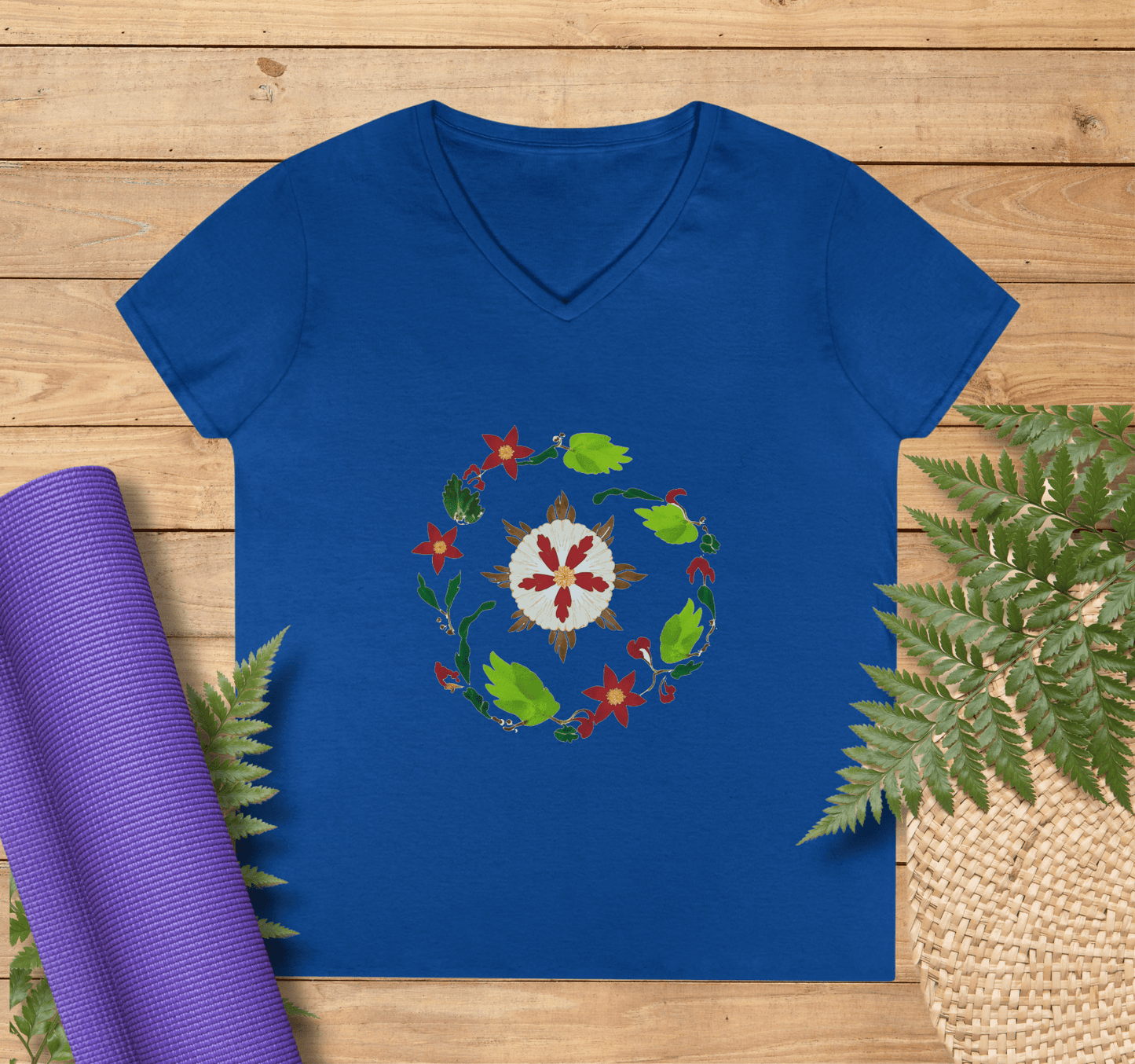 Flur V-neck T-shirt Yoga Wellness for Women