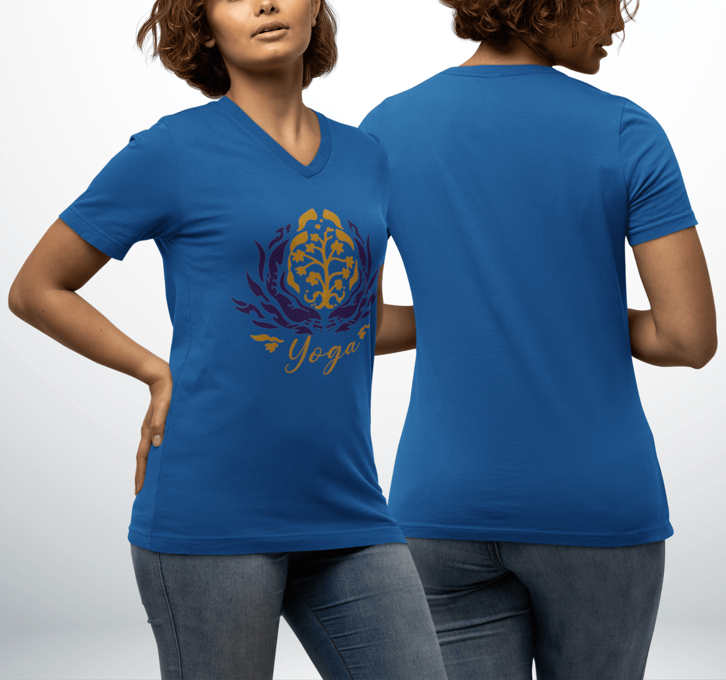 Lona V-neck T-shirt Yoga Wellness for Women