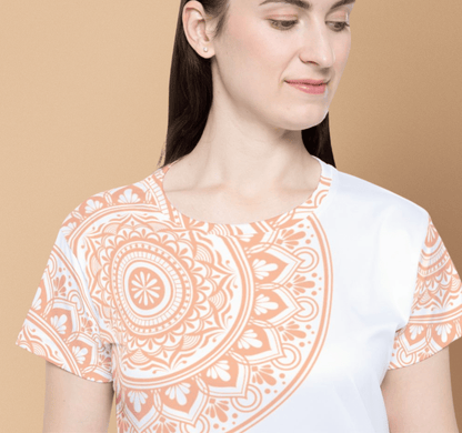 Mandala Womens White Jersey