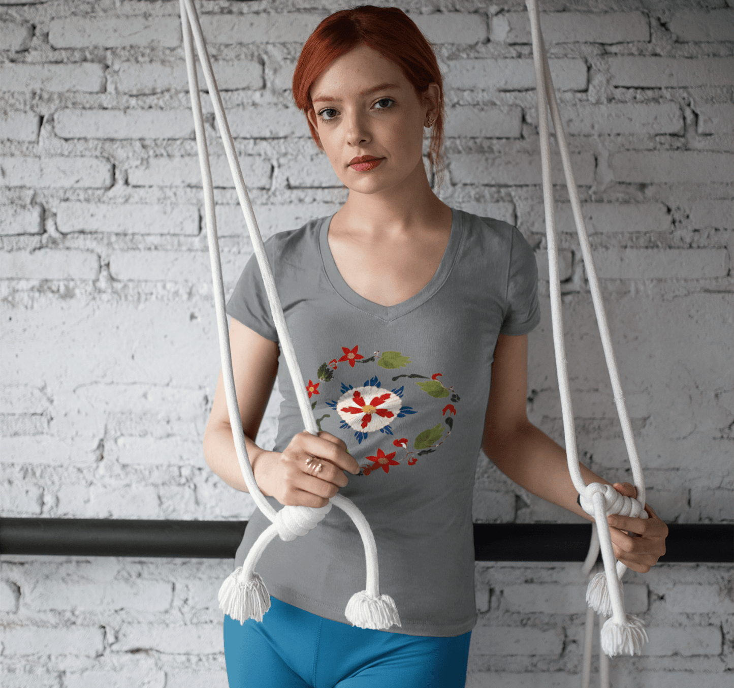 Flur V-neck T-shirt Yoga Wellness for Women