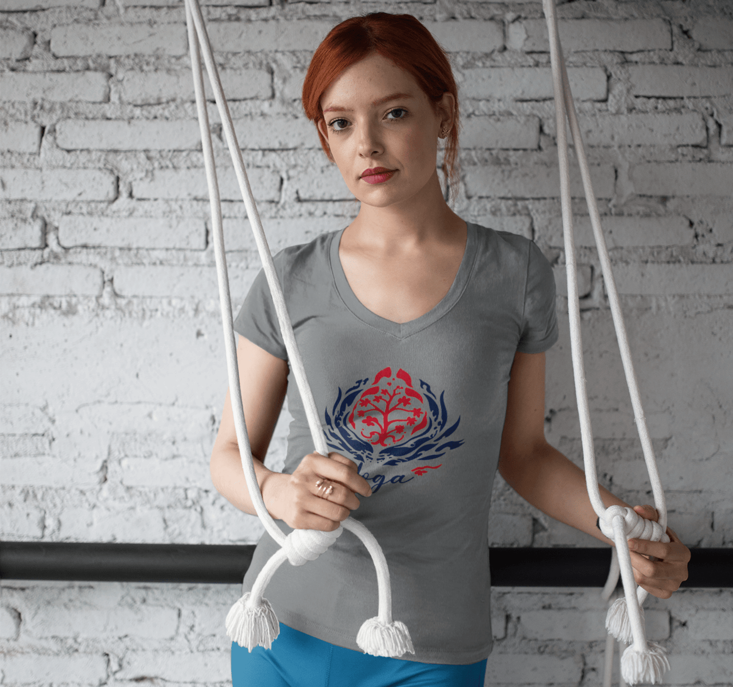 Lona V-neck T-shirt Yoga Wellness for Women