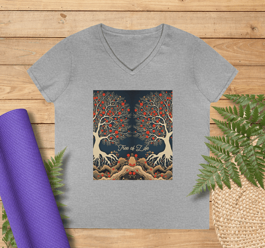 Mera V-neck T-shirt Yoga Wellness for Women
