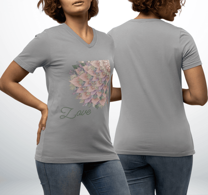 Flashy V-neck T-shirt Yoga Wellness for Women