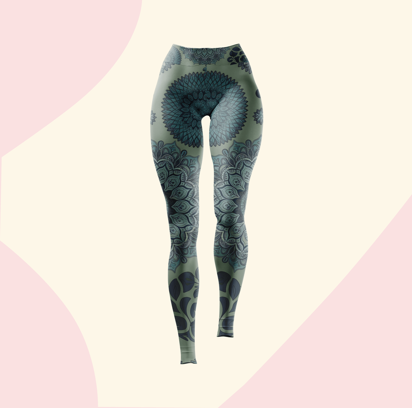 Sage Mandala Yoga Pants Leggings