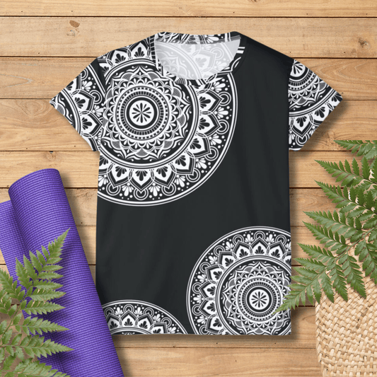 Mandala Womens Black Jersey