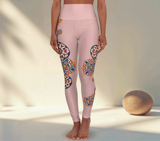 Ritsy Floral Mandala Yoga Pants Leggings for Woman