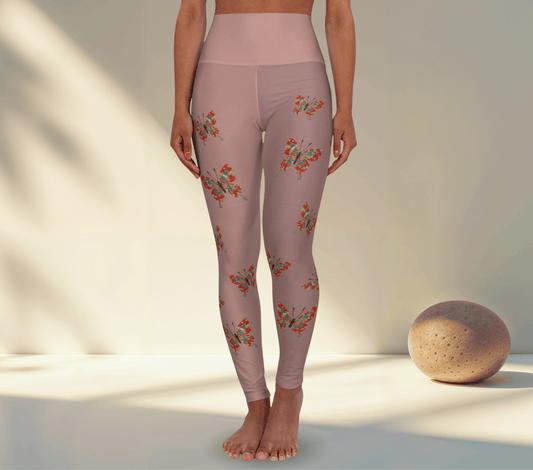 Kristlin Butterfly Leggings for Women Waist Stretch Fit Yoga Activewear