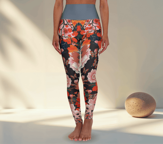 Indi Floral Yoga Pants Leggings for Women
