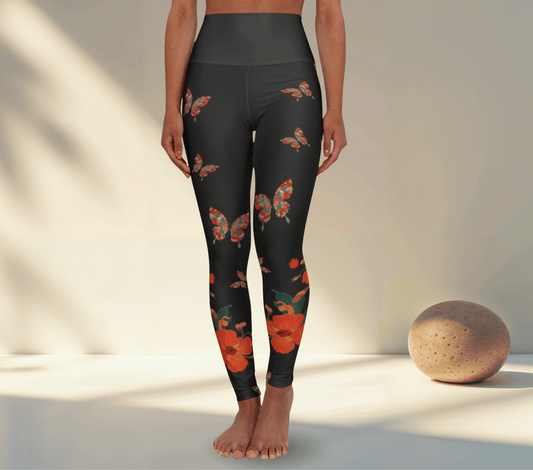 Leander Floral Yoga Pants Leggings for Women
