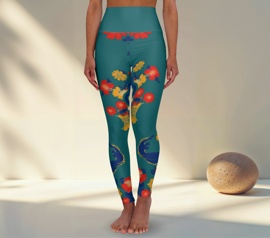 Tyler Floral Yoga Pants Leggings for Woman