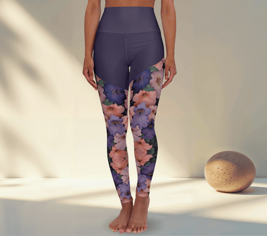 Britney Floral Mandala Yoga Pants Leggings for Woman