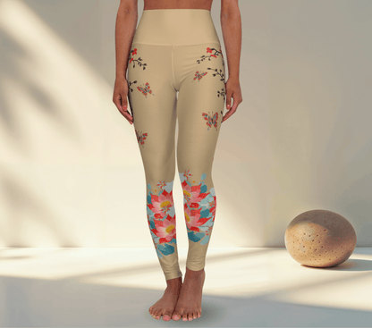 Luna Floral Yoga Pants Leggings for Woman