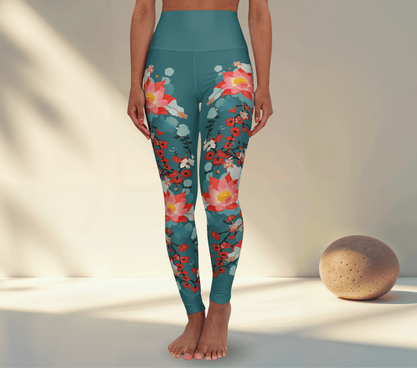Divina Floral Yoga Pants Leggings for Woman