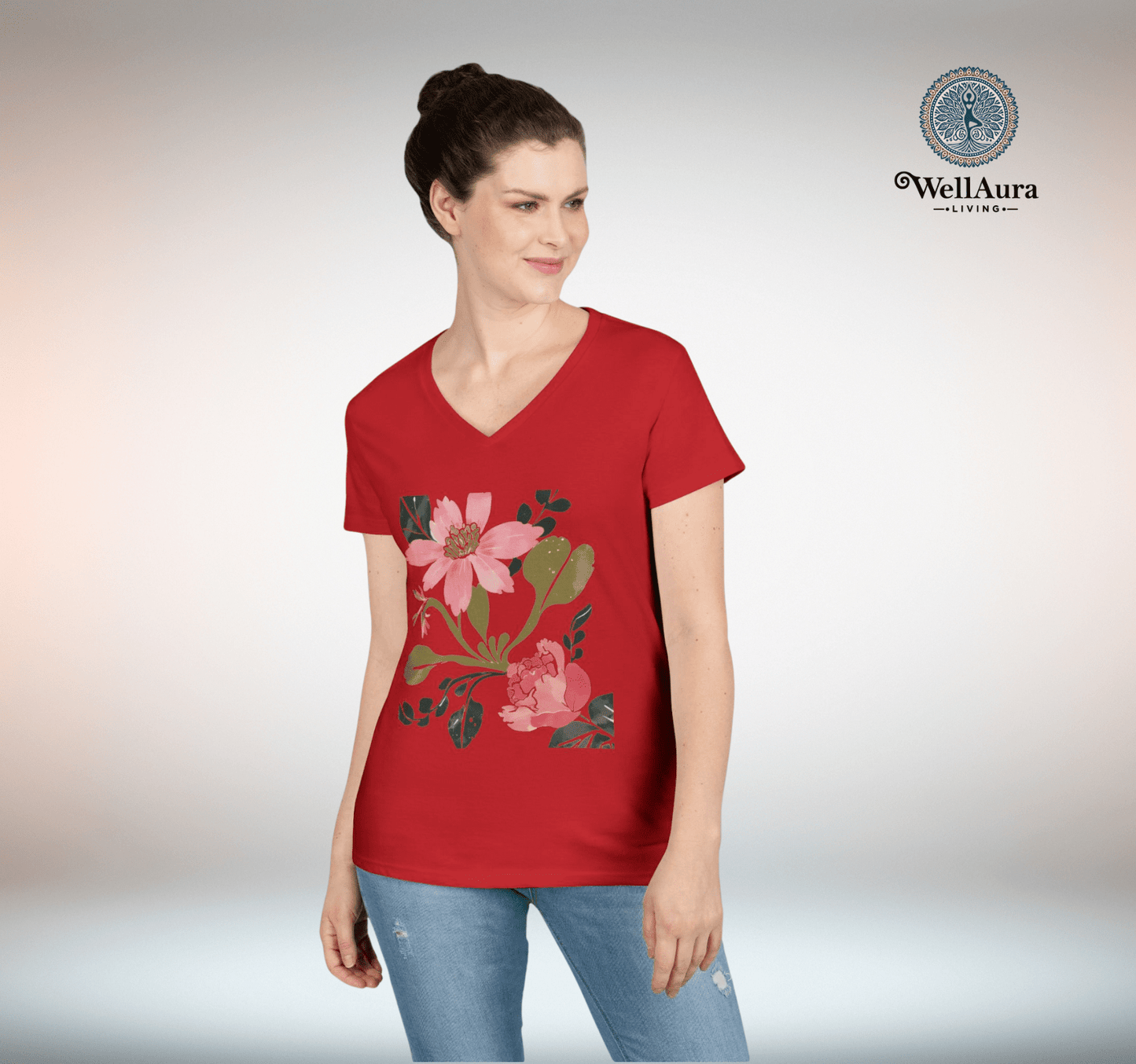 Wela V-neck T-shirt Yoga Wellness for Women